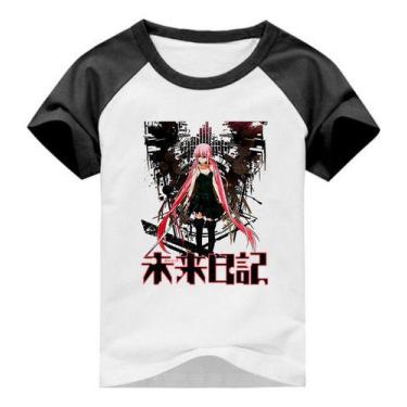 Camiseta Anime Mangá Mirai Nikki Camisa Blusa Unissex