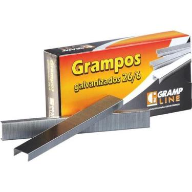 Imagem de Grampo Para Grampeador 26/6 Galvanizado 5000 Grampos - Gramp Line