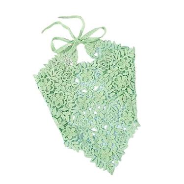 Imagem de Lenço De Cabelo Feminino Delicado Com Padrão Floral Oco Turbante Quente Para Meninas Tricô Tiara Para Sessão De Fotos Feminina Acessório De Cabelo