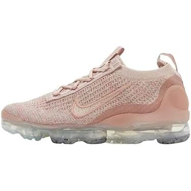 Imagem de Nike T nis feminino Air Vapormax 2021 Flyknit Phantom/Phantom/Summit branco DJ9975-001, Met lico, rosa, prata, 5.5