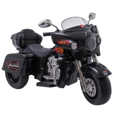 Moto Triciclo Infantil Elétrico Bandeirante Câmbio Frente e Ré Bateria 6V  até 25kg CB600