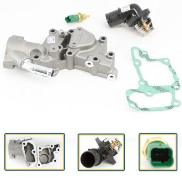 Imagem de Kit Válvula Termostática + Plug Temperatura Citroen C3 1.4 2003 a 2013 1.6 2003 a 2005 - MTEK20035