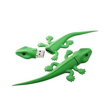 Imagem de Flash Drive em forma de lagarto de 16 GB USB Flash Drive Memory Stick Thum Drive USB Flash Disk U Pen Drive Pen Drive Pen Drive Pen Drive Pen Drive Pen Drive USB Disk (Verde escuro)