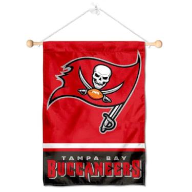 Imagem de Tampa Bay Buccaneers Bandeira de janela para pendurar na parede Bandeira com ventosa