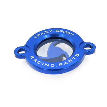 Imagem de crazy sport Tampa transparente do filtro de óleo do motor compatível com BAJAJ Pulsar 200 NS 200RS 200AS 2012-2020 19 17 15 200NS 200RS Acessórios de plugue de motocicleta