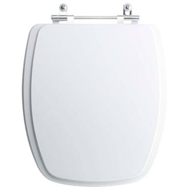 Imagem de Assento Sanitário Tampa de Vaso Branco MDF Laqueado Viseu para bacia Luzarte