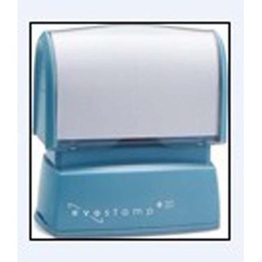 Imagem de Carimbo pré-tinta personalizado para endereço comercial EP 20 EVOSTAMP 4 linhas com texto personalizado