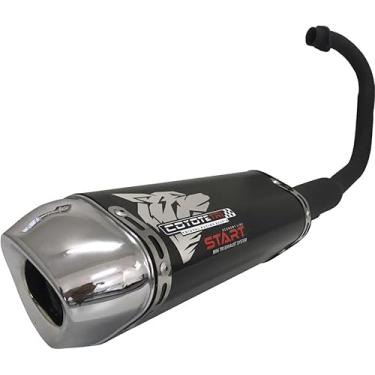 Imagem de Escapamento Coyote Modelo START Mini-Tri Alumínio - CB 300 F Twister - Preto/Cromado