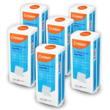 Imagem de Algodão Quadrado Cremer Bebê Sem Perfume com 600 Unidades