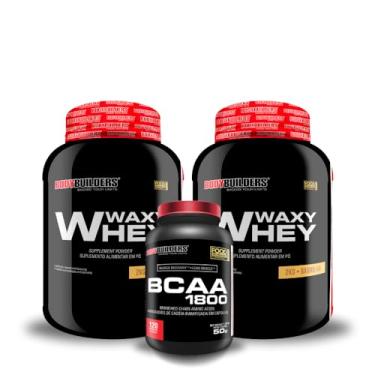 Imagem de Kit 2x Waxy Whey 2kg + BCAA 1800 120 Caps - BODYBUILDERS (Médio, Baunilha)