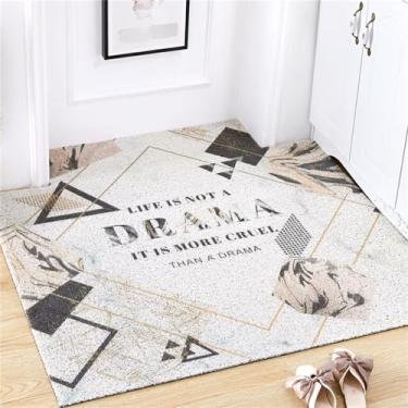 Imagem de Tapete de anel de seda para entrada doméstica, resistente e antiderrapante, pode ser cortado, C, 60x120cm