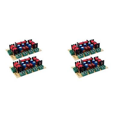 Imagem de Fangyid 4 peças de alto-falante de 4 vias agudos alto baixo divisor de frequência de cinema em casa circuito estéreo de alta fidelidade filtros crossover de áudio estéreo