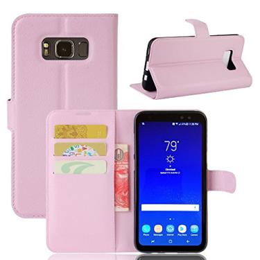 Imagem de Capa para Samsung Galaxy S8 Active â€“ Capa carteira flip de couro PU de para Samsung Galaxy S8 Active, capa de proteção de telefone estilo empresarial, capa com [compartimentos para