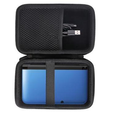 Imagem de JINMEI Estojo rígido de EVA compatível com Nintendo 3DS XL/Novo 2DS XL, capa protetora rígida de viagem para Nintendo New 3DS/Nintendo New 3DS XL Estojo de transporte de viagem (Nintendo 3DS XL