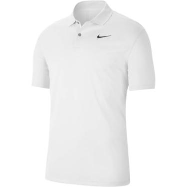 Imagem de Nike Camisa polo masculina Victory Solid OLC Golf, Branco/preto, P