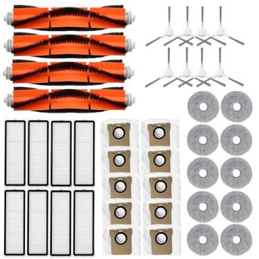 Imagem de Peças compatíveis com Xiaomi X20+X20Plus aspirador de pó robô, escova principal, escova lateral, saco de pó, filtro, acessórios de pano de esfregão (A (40 peças))