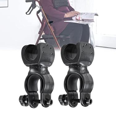 Imagem de CHOYTONG Suporte universal para bengala andador para cadeira de rodas, acessórios de pau de muletas rollator para idosos com deficiência, ID de 2,5 cm, 2 peças