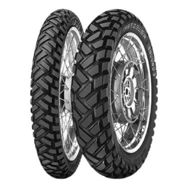 Imagem de Par Pneu Moto Xre 300 90/90-21 + 120/80-18 Enduro 3 Metzeler