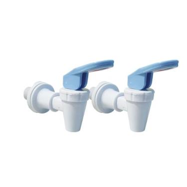Imagem de Kit 2 Torneiras Branca Alavanca Azul Bebedouro IBBL PFN 2000 - Zufer