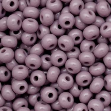 Imagem de Miçanga Miçangão 6/0=4,1mm Preciosa Jablonex 50g Cores Leitosas Guias Brajás Colares Pulseiras Umbanda e Candomblé (Roxo)
