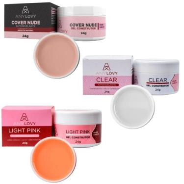 Imagem de Kit 3 Géis Anylovy 24g: Versatilidade e Qualidade para Suas Unhas, Gel