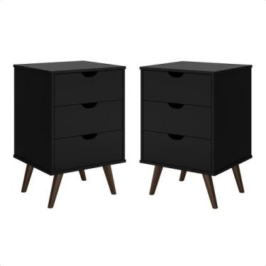 Imagem de Kit 2 Criado Mesa De Cabeceira Decore/Dream/Grécia Plus Luxo - PRADO M