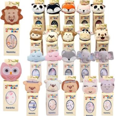 Imagem de Naninha De Pelúcia Bichinhos Bebe Menino E menina - BEBE MALUCO, Tigre