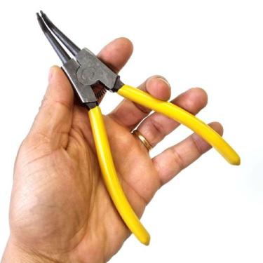 Imagem de Alicate Tirar Abrir Aneis 7 Saca Anel Elastico Curvo Externo - IDEA PR