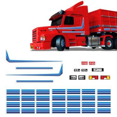 Imagem de Kit Faixas Miniatura 1/32 Adesivo Scania 113 Sem Resina - SPORTINOX,  