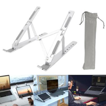 Imagem de Suporte Para Notebook Tablet Laptop Com 6 Alturas Ajustáveis Dobrável 