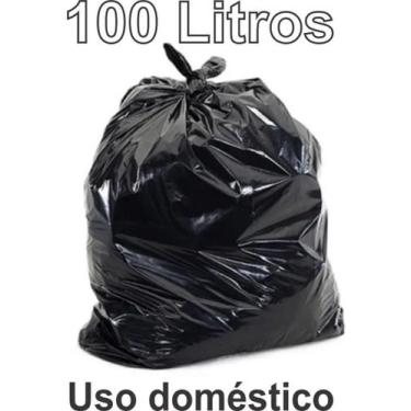 Imagem de Saco De Lixo 100 Litros Uso Domestico c/ 100Un. - P05 - PlastFull
