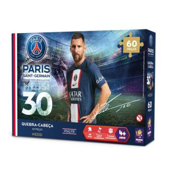 Imagem de Quebra Cabeça Colecionável PSG - Messi 60 peças - TCS
