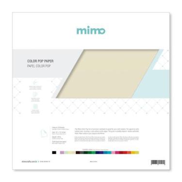 Imagem de Papel Color Pop Creme Baunilha Mimo - 30,5 x 30,5 cm - 180 gr - 25 und