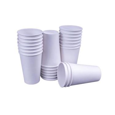 Imagem de Copo de papel liso 300 ml biodegradavel descartável 25 unid - Braspel