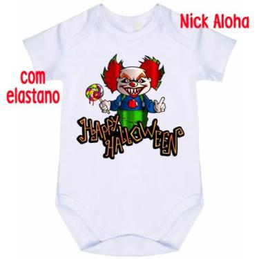 Imagem de body bebê happy halloween cód 1743 - nick aloha, Branco, P