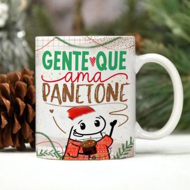 Imagem de Caneca Porcelana Flork  Natal Gente que ama Panetone 325 ml - Jaques P