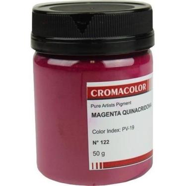 Imagem de Pigmento Artístico Magenta Quinacridona Orgânico 122 50g - Cromacolor