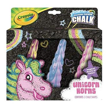 Imagem de Crayola Unicorn Rainbow Sidewalk Chalk, 3Count, Unicorn Toy, Styles Vary, Gift for Kids, Age 4, 5, 6, 7