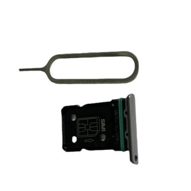 Imagem de zhxchzhi Suporte de bandeja de cartão SIM duplo OEM + substituição de pino para OPPO Find X5 Pro/Find X5 (cinza)