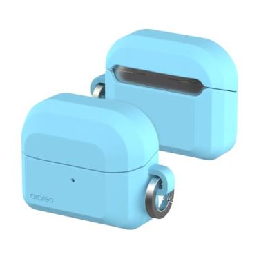 Imagem de araree Brio Capa de silicone premium macia e flexível à prova de choque para Samsung Galaxy Buds 3 / Buds 3 Pro com mosquetão, proteção total, carregamento sem fio, acessórios de fone de ouvido -