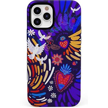 Imagem de Casely Capa para iPhone 12 Pro Max | Compatível com MagSafe | Viva La Vida | Capa Colagem Frida Kahlo