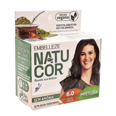 Imagem de Mini Kit Tintura Suave Natucor 6.0 Louro Escuro - Embelleze