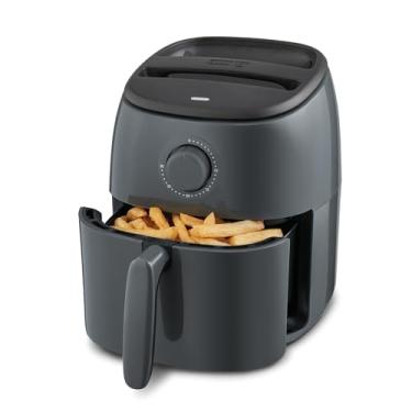 Imagem de DASH Tasti-Crisp™ Express Air Fryer Forno, 2,6 Qt., Cinza – Fritadeira a ar compacta para alimentos mais saudáveis em minutos, ideal para espaços pequenos - Desligamento automático, analógico, 1000