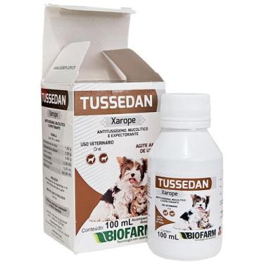 Imagem de Tussedan Xarope Cães e Gatos Tratamento Biofarm 100 Ml