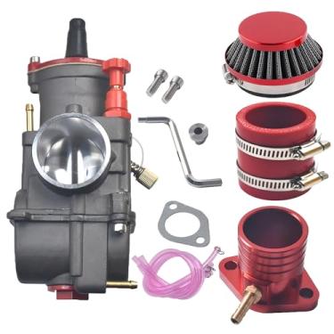 Imagem de Performance PWK34 Kit de coletor de admissão de carburador para Predator 420cc 301cc GX390 GX340 GX270 Motor 11Hp 13Hp Mini Bike Go Kart Cart Cortador de grama Bomba de água peças de lavadora de