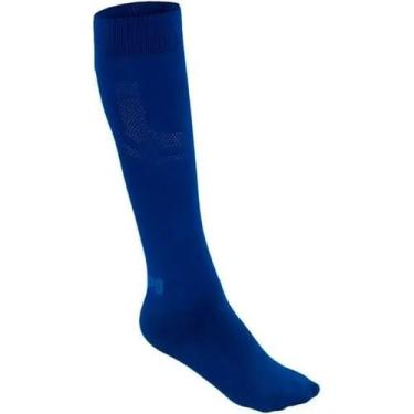 Imagem de Meia Lupo KM Futebol  Infantil, Azul, 33/36