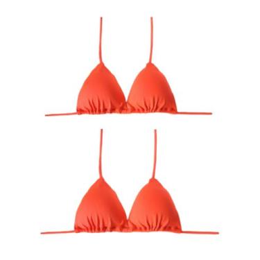 Imagem de Kit com 2 Biquíni cortininha avulso com bojo top Parte de cima do biqu