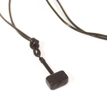 Imagem de Colar Couro Martelo do Thor - Black Edition - Vorax Acessórios