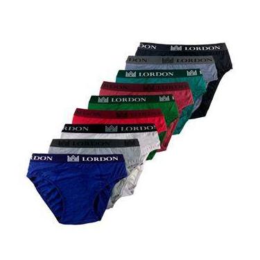 Imagem de Kit 12 Cuecas Slip Tradicional Adulto 100% Algodão Elastico Exposto P 