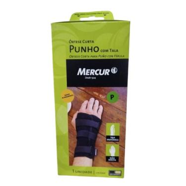 Imagem de Órtese Curta Punho Com Tala Mão Direita Pequena - Mercur